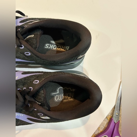 Brooks Ghost 15 Women's 10B Black Purple 1203801B011 Running Sneaker Shoes - Picture 8 of 8